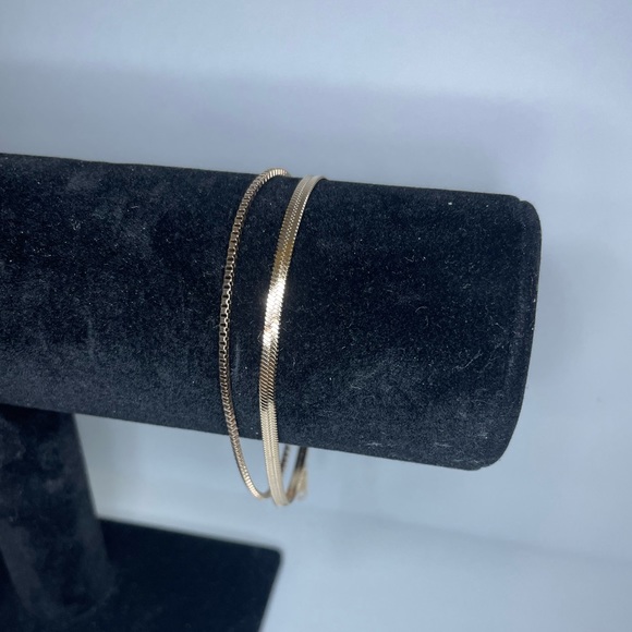 ✨Clara 18K Rose Gold Titanium Steel Snake Anklet Bracelet 3mm - Picture 5 of 10